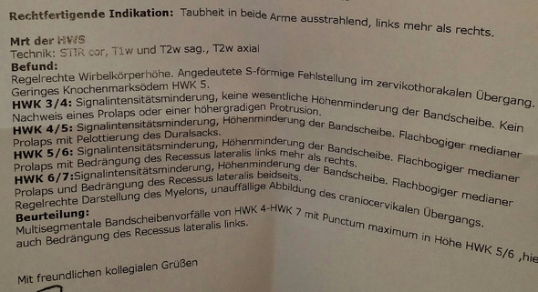 - (Erfahrungen, mehrfacher Bandscheibenvorfall)