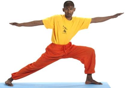 Yoga Stellung Vira Bhadrasana - (Gelenke, Training, Fehlstellung)