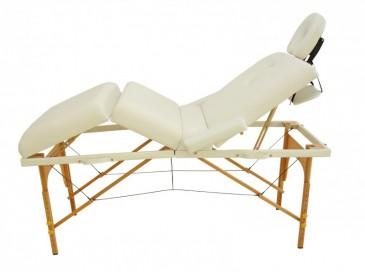 4-Zonen Massageliege weiss - (Schmerzen, Rücken, Steißbein)