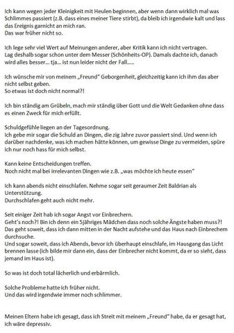 Teil 4 - (Angst, Depression, Psychotherapie)