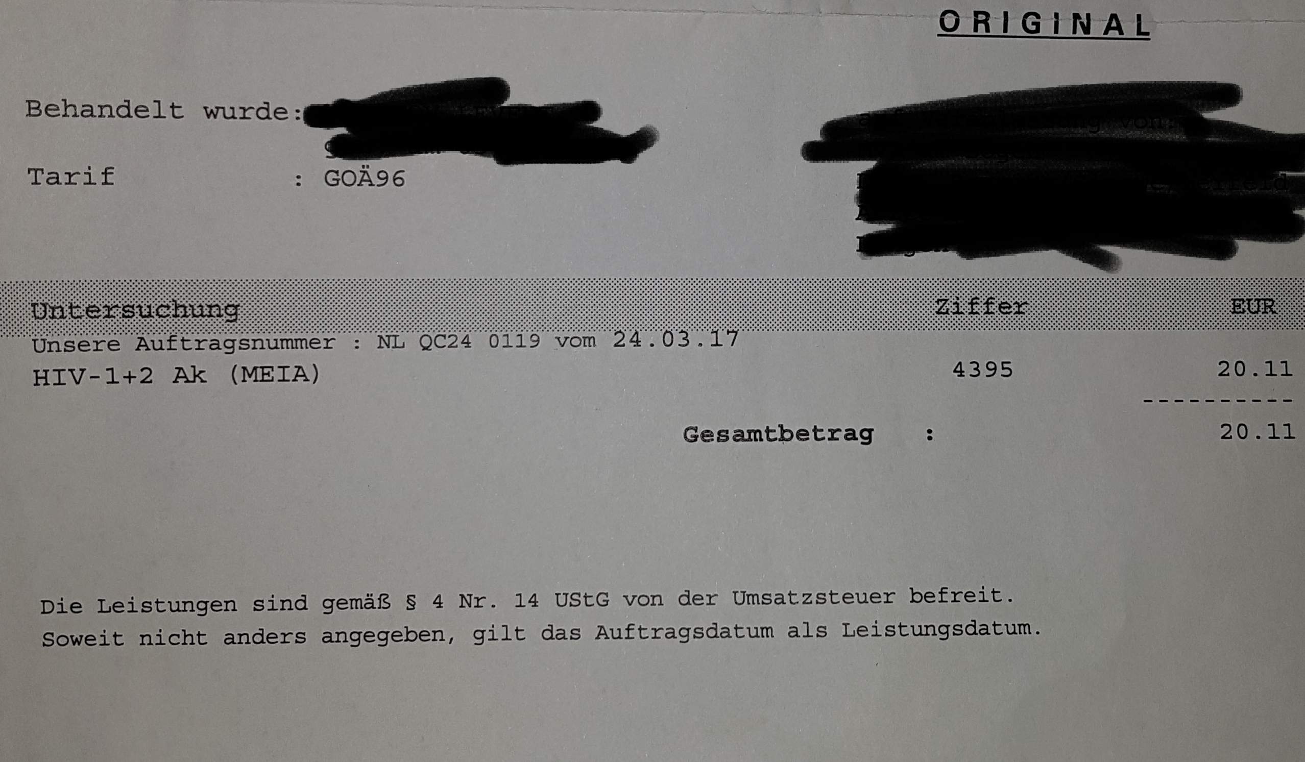 Ist dieser Test positiv oder negativ (Hiv Test)? (HIV-Test)