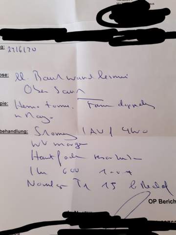 - (Arztschrift lesen, Bauchwandbruch )