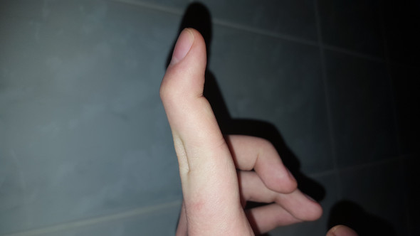 Mein linker Finger - (Finger, biegsam)